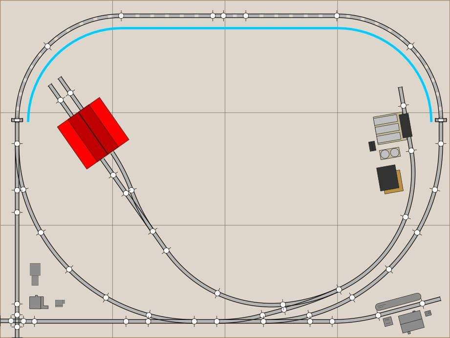 Small n store gauge track plans