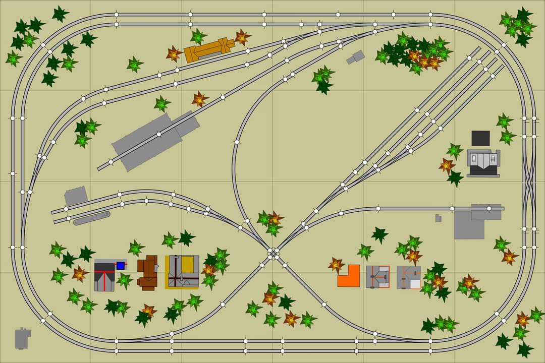 Small model cheap railroad track plans