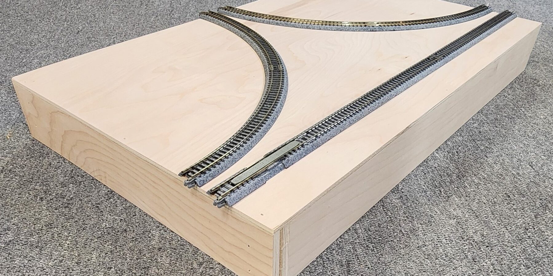 N Scale T-TRAK Junction Module Side