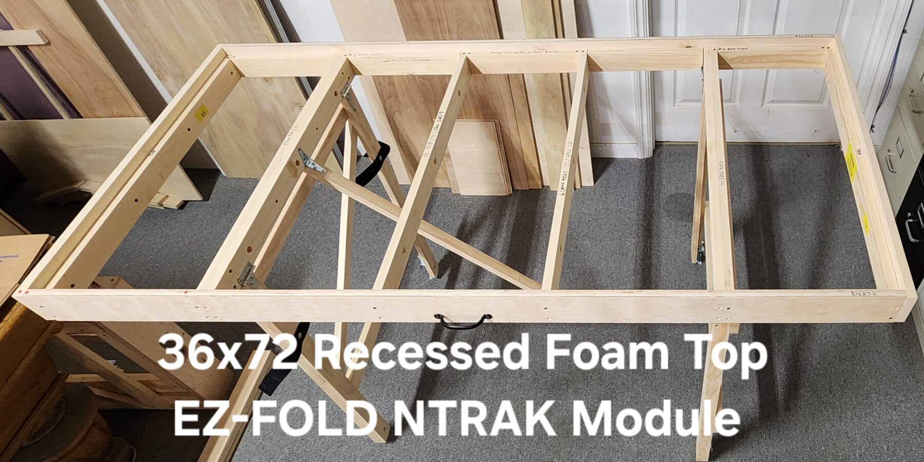 EZ-FOLD Recessed Foam Top 36x72