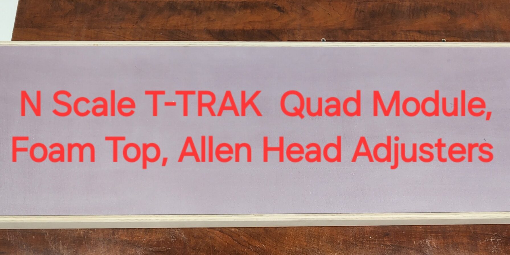 T-TRAK N Quad Foam Top w/Allen Head Adjusters