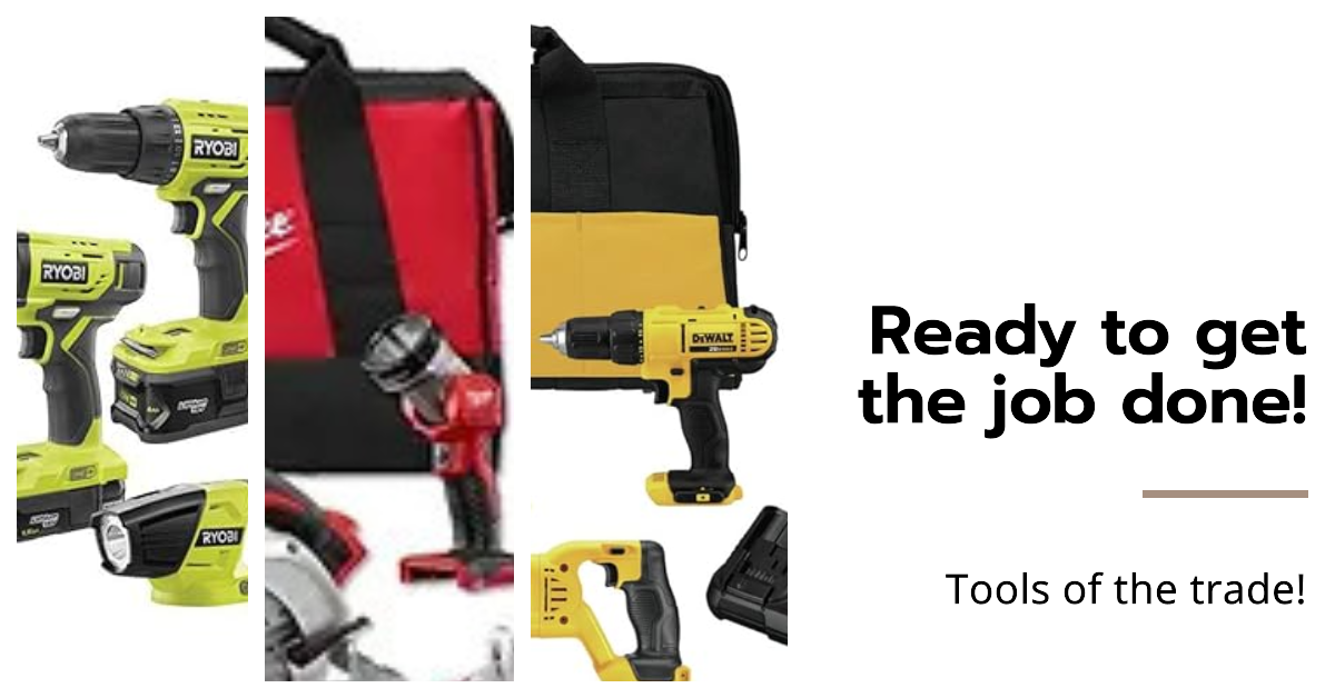 Cordless tool sets