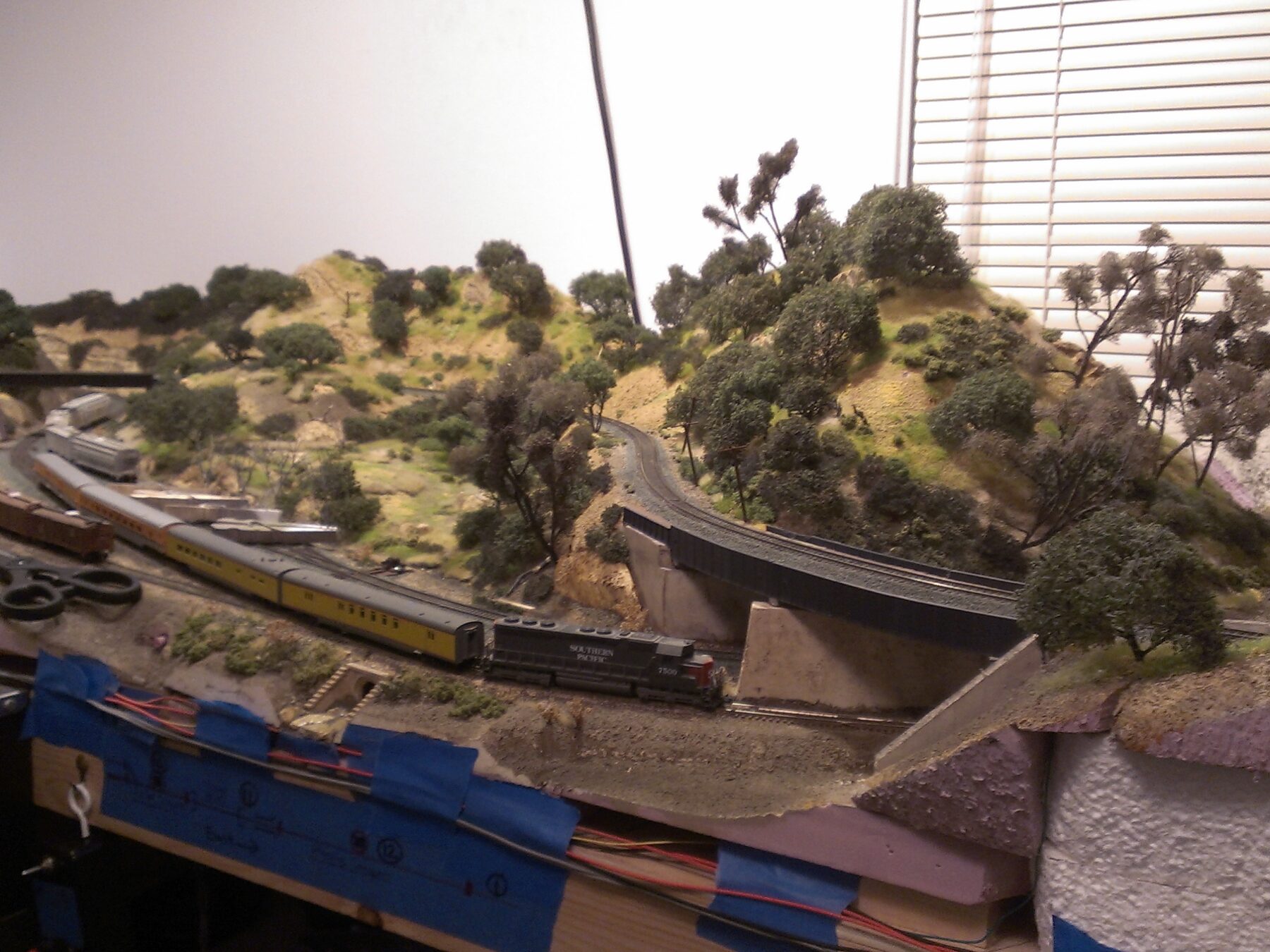 Model Railroad mountain themed scenery